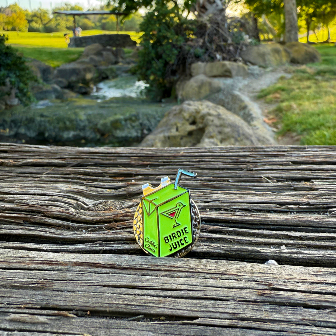 "Birdie Juice" Ball Marker