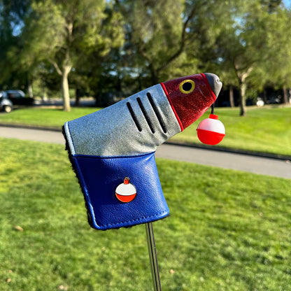 "Bobber" Blade Putter Headcover with Hidden Ball Marker Magnet (New)